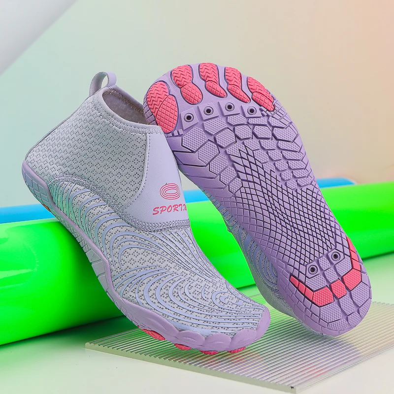 

Outdoor Sport Hiking Wading Sneakers Unisex Swimming Water Shoes High Top Barefoot Beach Aqua Shoes Fitness Diving Surf Sandals