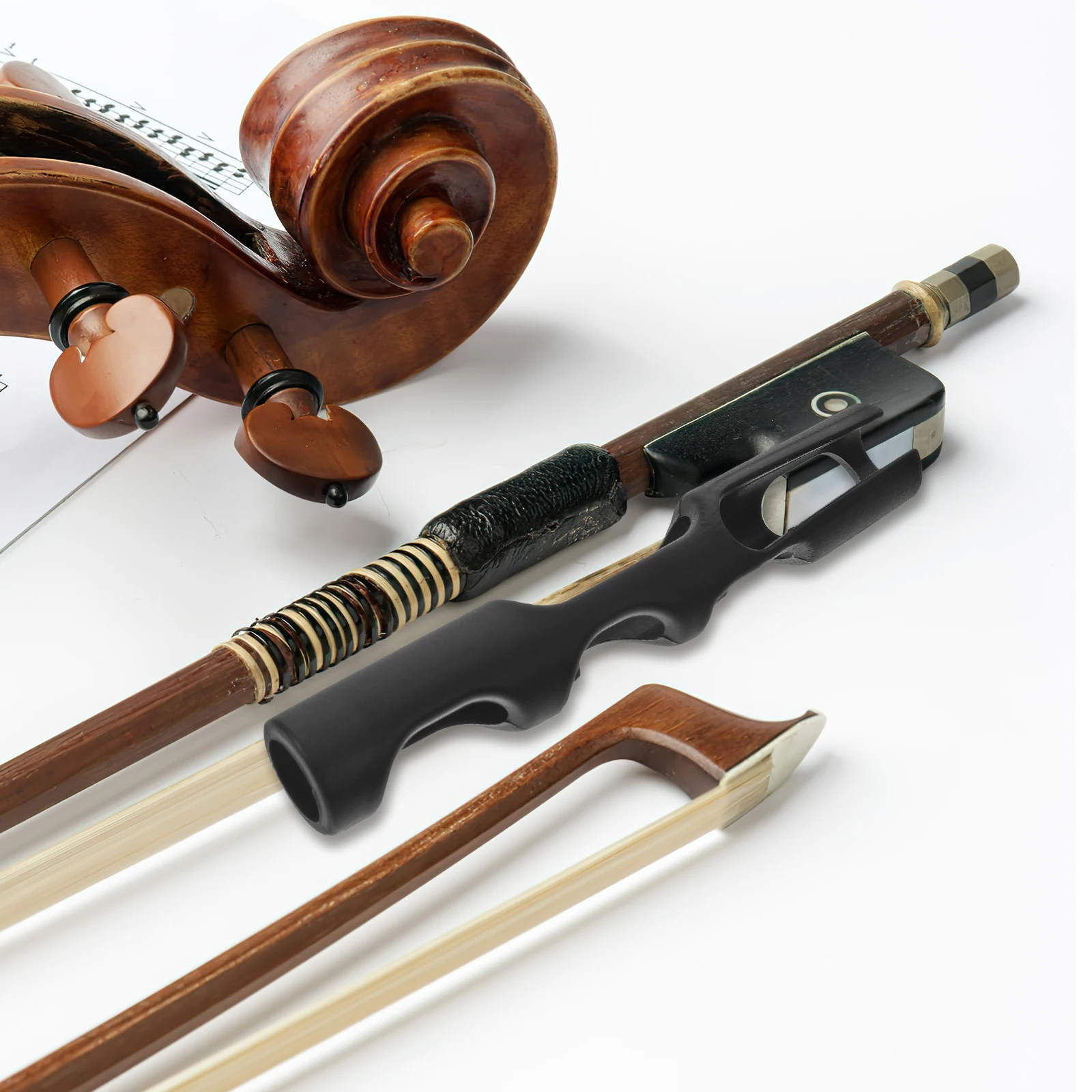 

Violin Bow Grip Corrector 1 8 1 10 Beginner Accessories Practical Durable Rubber Material Posture Trainer Thumb