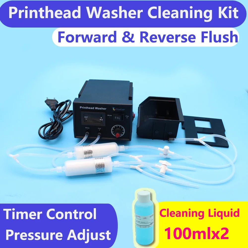 Imagem -01 - Impressão Lavadora Líquido de Limpeza Limpador Máquina de Lavagem Clean Kit Epson L1800 L805 1390 I3200 Unclog Xp600 Dx6 Dtf