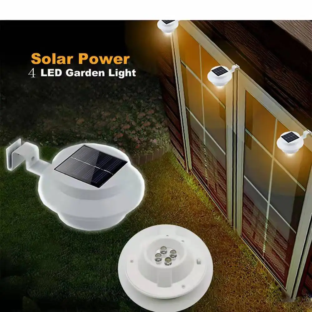 Imagem -02 - Popular à Prova Impermeável Água ao ar Livre Luz Solar do Jardim Luz Ip65 Sensor de Luz Solar Controle Alimentado Cerca Calha Solar ao ar Livre