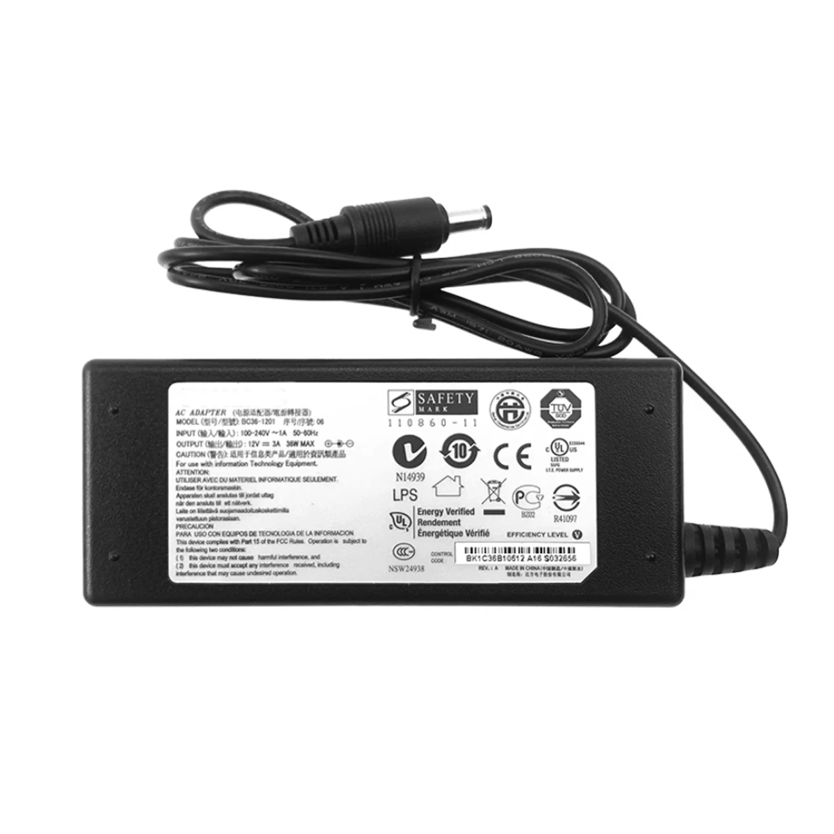 Cargador/adaptador de CA Original 36W 12V 3A 5,5*2,5mm ADPC1236 DA-36Q12 para Philips AOC 224CL2 234CL2 234E5Q fuente de alimentación para Monitor LCD