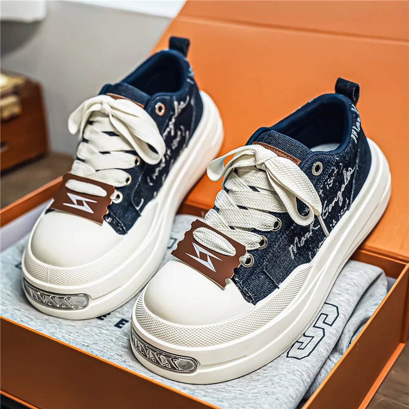 

Модные мужские кеды из канваса, вулканизированные туфли для мужчин, весна-лето 2026, удобные повседневные кроссовки, модные парные прогулочные туфли