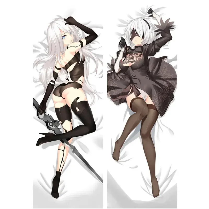 Anime gra NieR:Automata dekoracyjna poszewka na poduszkę YoRHa typu poszewka na poduszkę nr 2b 9S dwustronna poszewka na pościel