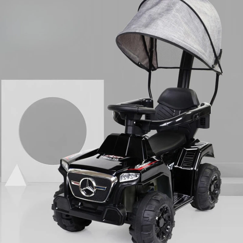 Voiture électrique à 4 roues pour enfants, avec télécommande, garde-corps Anti-roulis, siège rembourré, jouet d'éducation précoce, conduite sûre et amusante