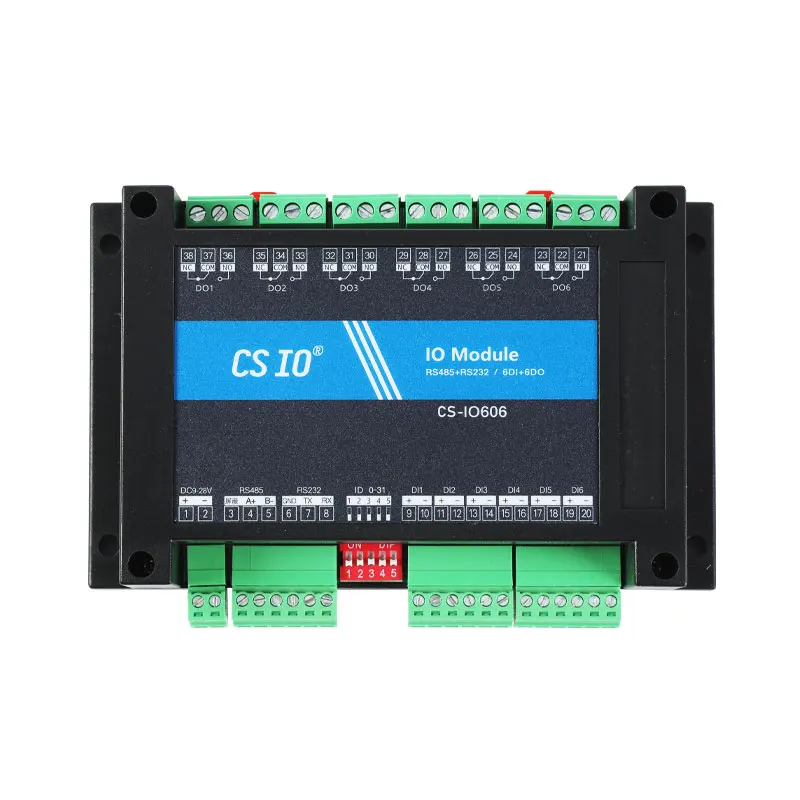 عزل التتابع التسلسلي ، Modbus 1 digitalouplace ، 1 digitalالإدخال 10Arelay ، CSIO-606D ، RS485