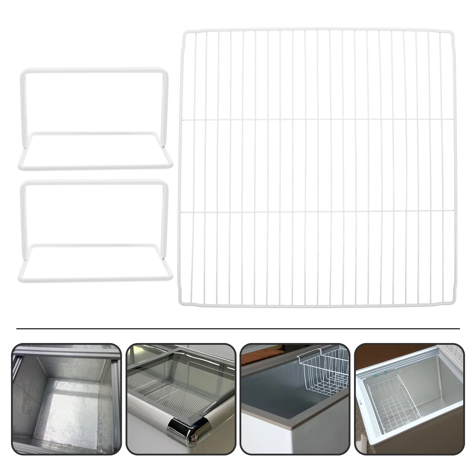 

Replace Freezer Partition Refrigerator Wire Shelf Dividers Iron Replacement Shelves for Commercial