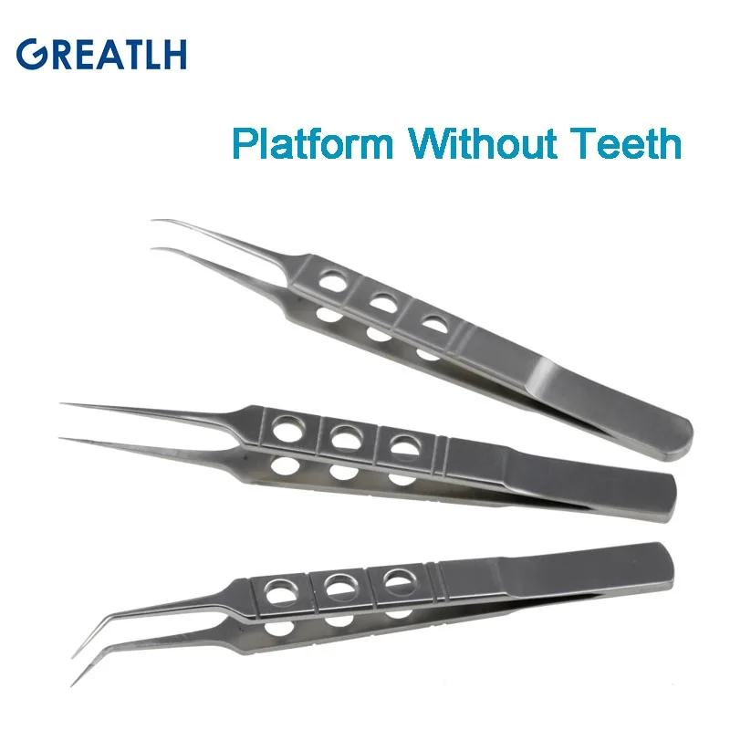 Edelstahl Ophthalmic Zange Gerade Gebogen Winkel Zange Augen Instrument