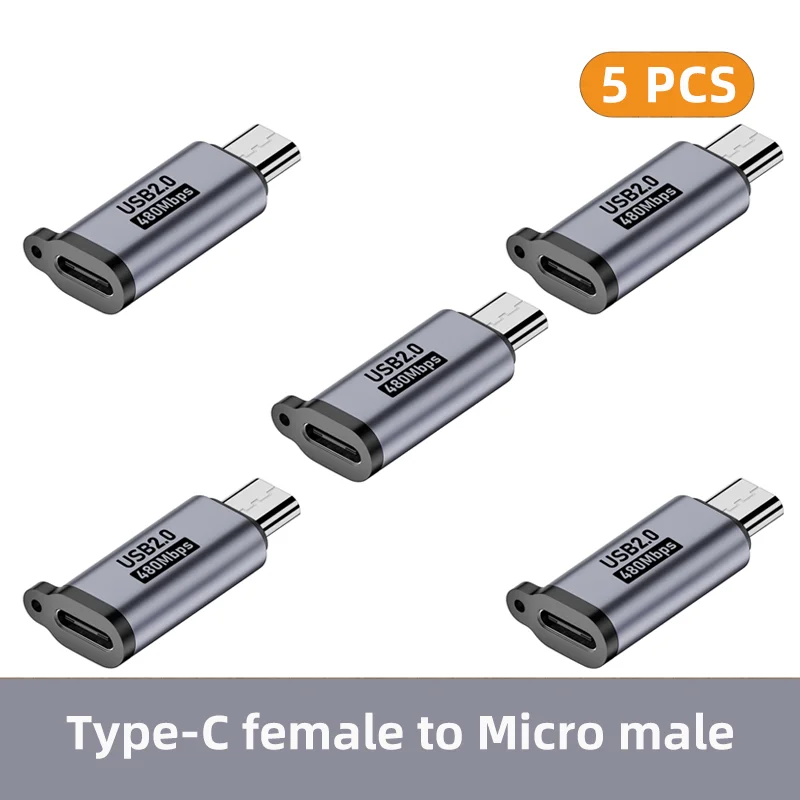 NNBILI Typ-C-Buchse auf Mini-USB/Typ-C-Buchse auf Micro-USB/Micro-USB-Buchse auf Typ-C/Micro-USB-Buchse auf Mini-USB-Adapter