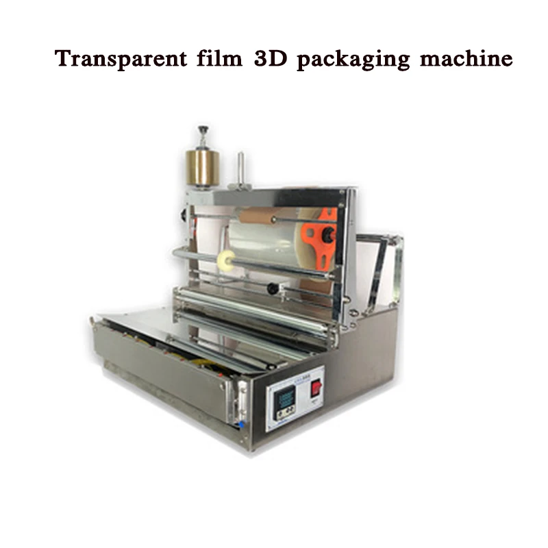 220V Cigarette Box Tissue Box Three-dimensional Packaging Machine Semi-automatic Film Machine Transparent Film Packaging Machine