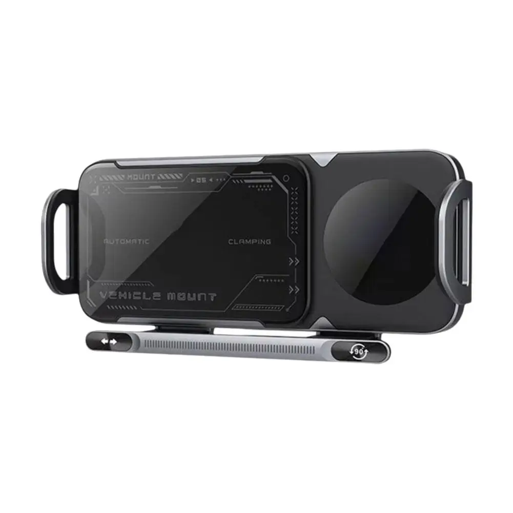 For Samsung Horizontal Screen Mobile Phone Holder Rotating Mobile Fast Charging Phone Holder Degree Wireless 360 Car Y8I4