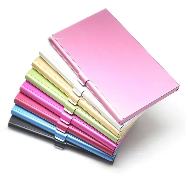 Creative Business Card Case Aluminum Alloy Card Holder Metal Box Cover Credit Men Business Card Holder Card Metal Wallet