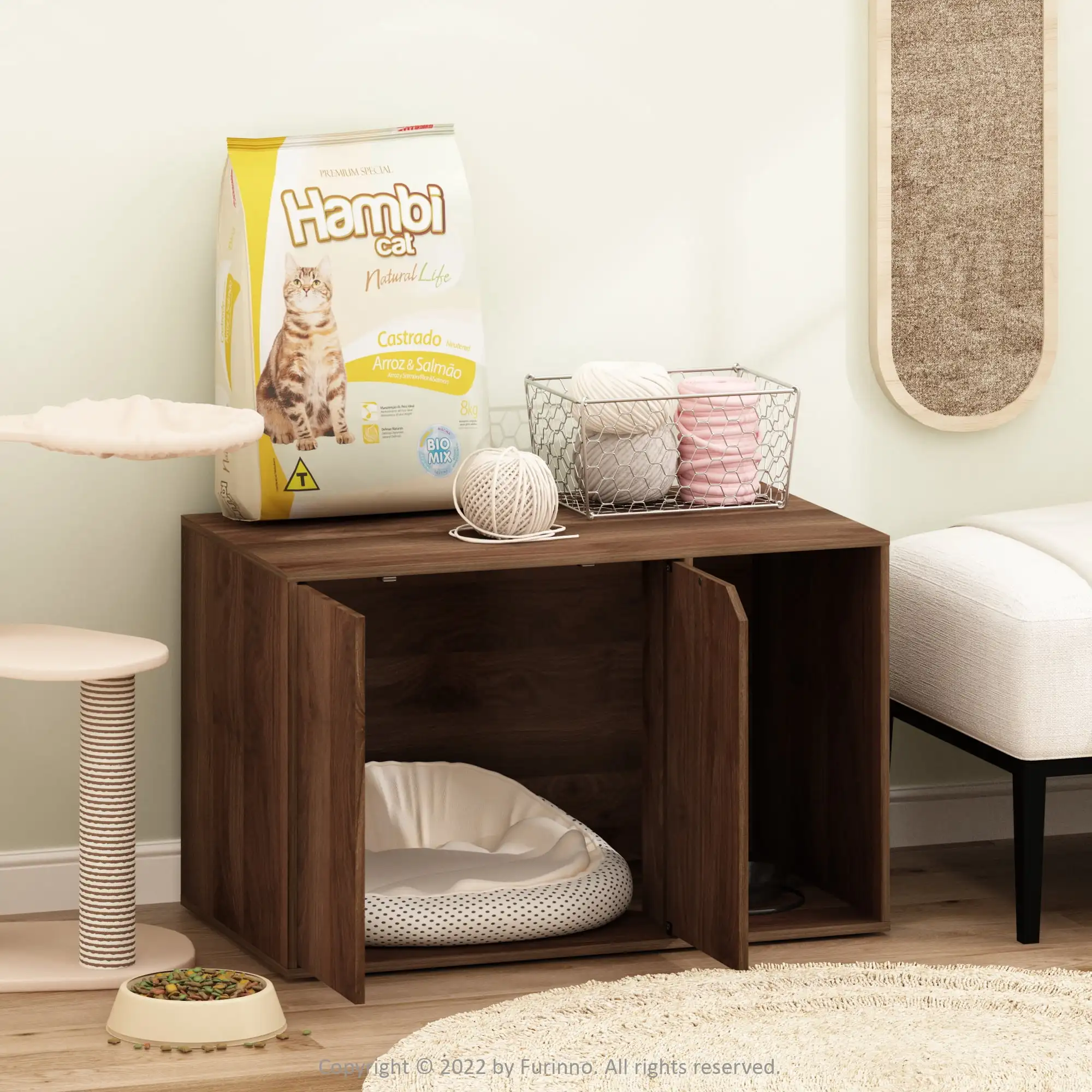 

Litter Box Enclosure, Columbia Walnut