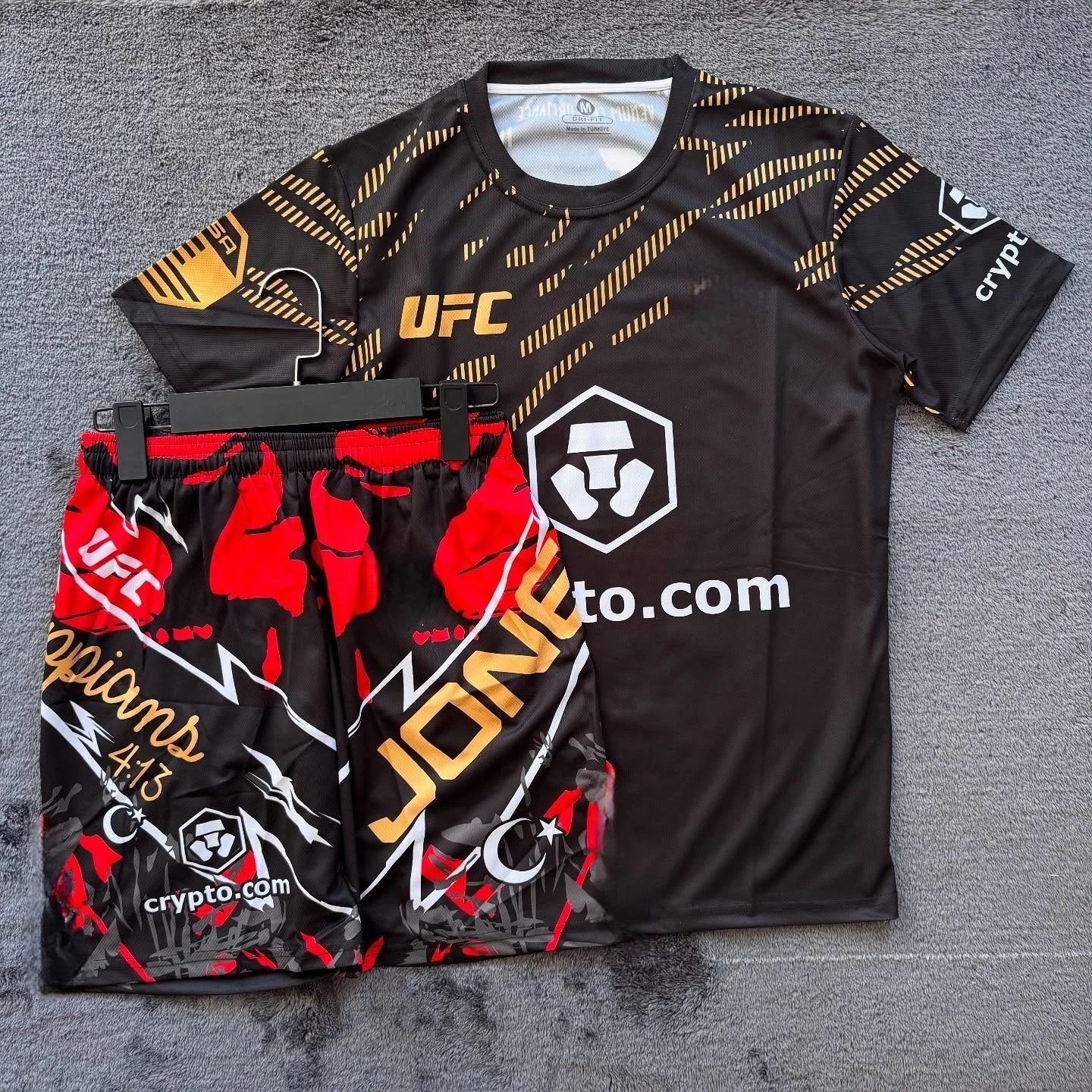 

Новый UFC # Боксерский комплект Fighting Night IslamMakhachev 322 для мужчин и женщин, большой размер, для ММА, с короткими рукавами и шортами