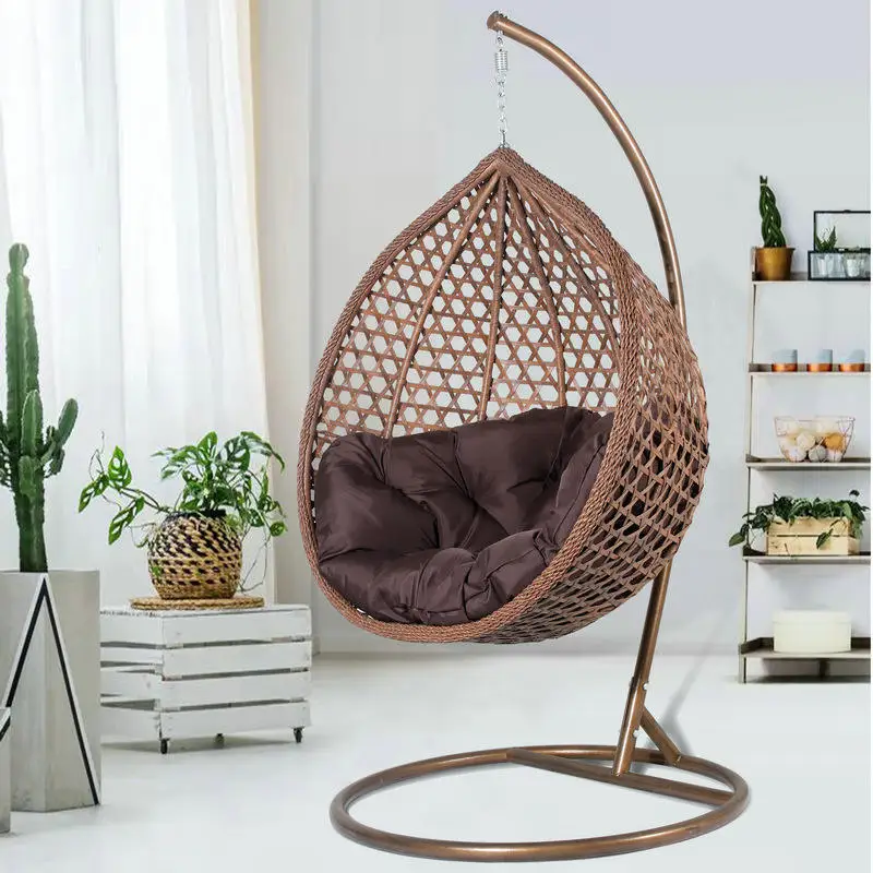 

Swing Chair Set for Backyard Outdoor Rattan for Balcony Hanged Macrame Hanging Chair Children Egg Chair Garden Outdoor Swing