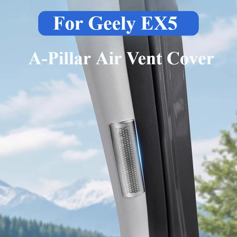 

For Geely EX5 Car A-Pillar Air Vent Speaker Cover Center Console Dashboard Door Metal Cover