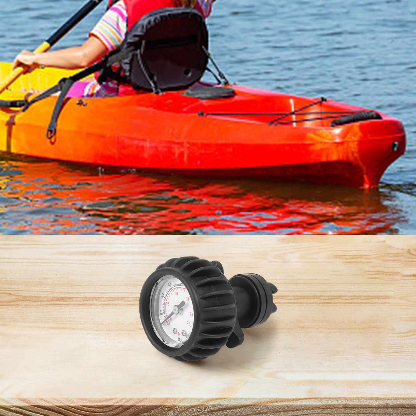 PSIBAR Air Pressure Gauge for Outdoor Activities Easy to Read Display Dual Measurement for Accurate Air Monitoring