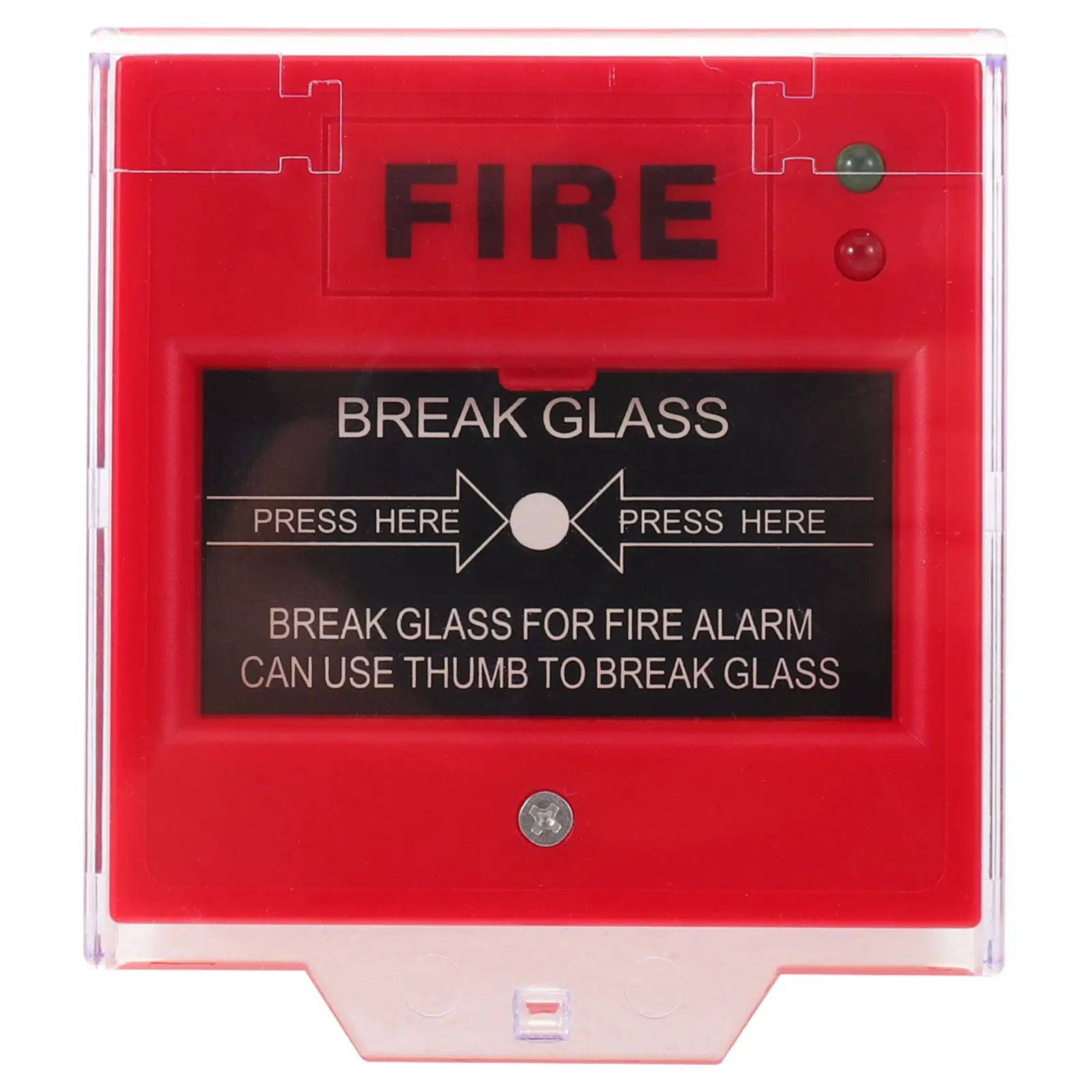 Manual Emergency Fire Alarm Button with Bright Light Sound Indicator for Quick Response Office Home Security System
