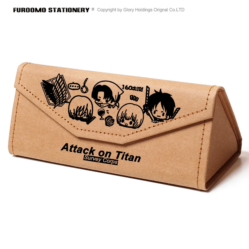 Anime Shingeki no Kyojin/Attack On Titan Levi Ackerman Eren Jaeger Cosplay spectacle case ambitus