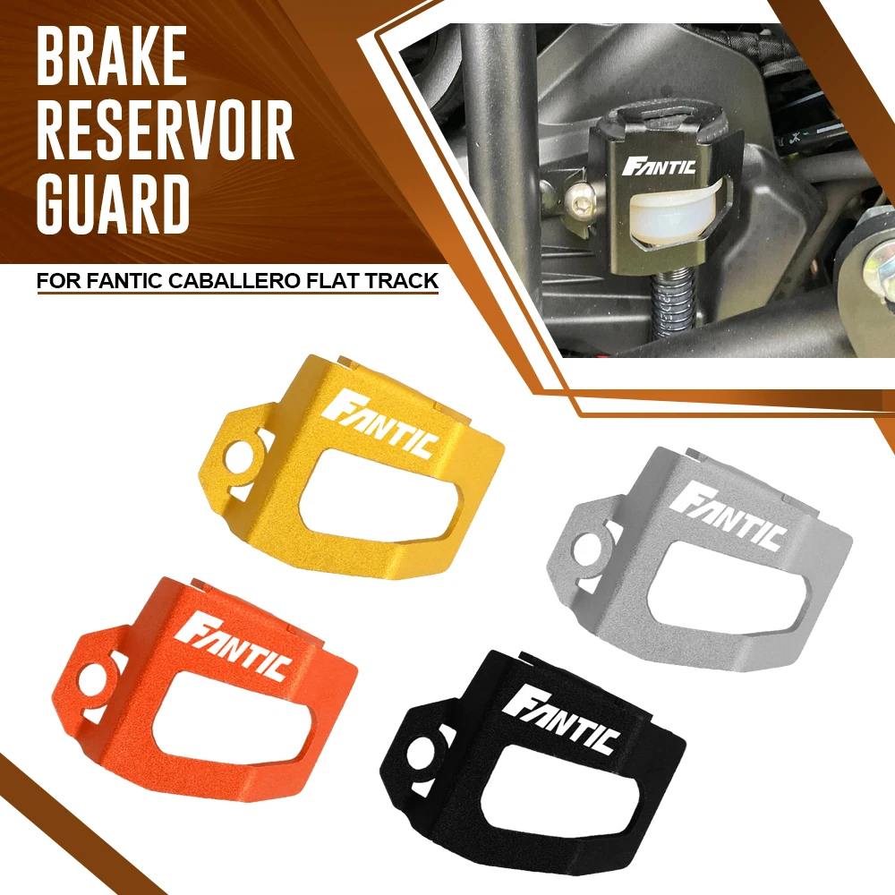 

For FANTIC CABALLERO Track125/Rally 500/Flat Track 125/SCRAMBLER 250 Left Side Rear Brake Fluid Reservoir Guard Cover Protector