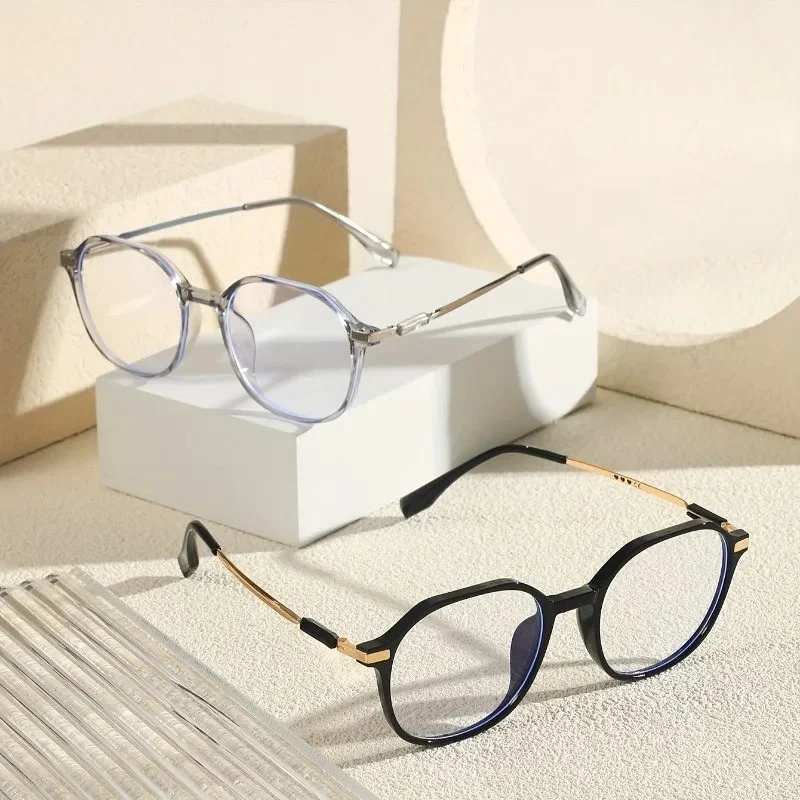 

2PCS Anti Blue Light Blocking Glasses Clear Anti Radiation Glasses Replaceable Lens for Women/Men