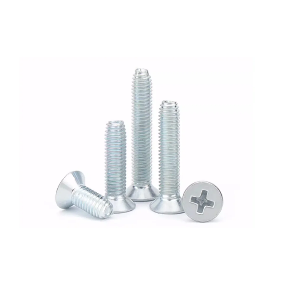 

Galvanized And Hardened Cross Groove Flat Head Triangular Thread Self Tapping Screw Countersunk Self-Locking Screw M2.5M3M4M5M6