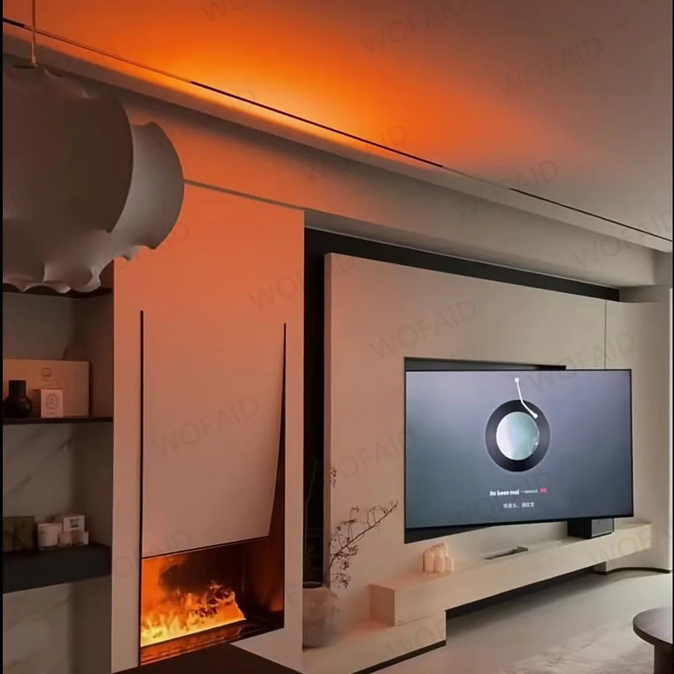 Atomized Fireplace Simulated Fire Home 3D Decorative Cabinet Living Room TV Cabinet Embedded Electronic Steam Flame Fireplace