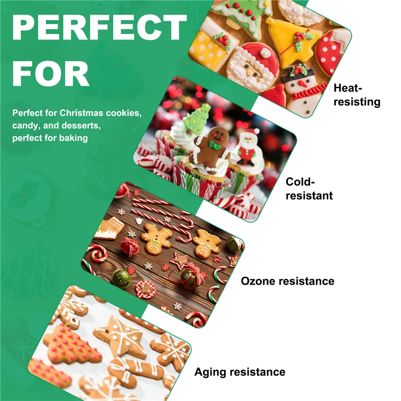 

LLCS-Christmas Cookie Candy Mold Self-Made Baking Mold Creative DIY Jelly Drop Mold