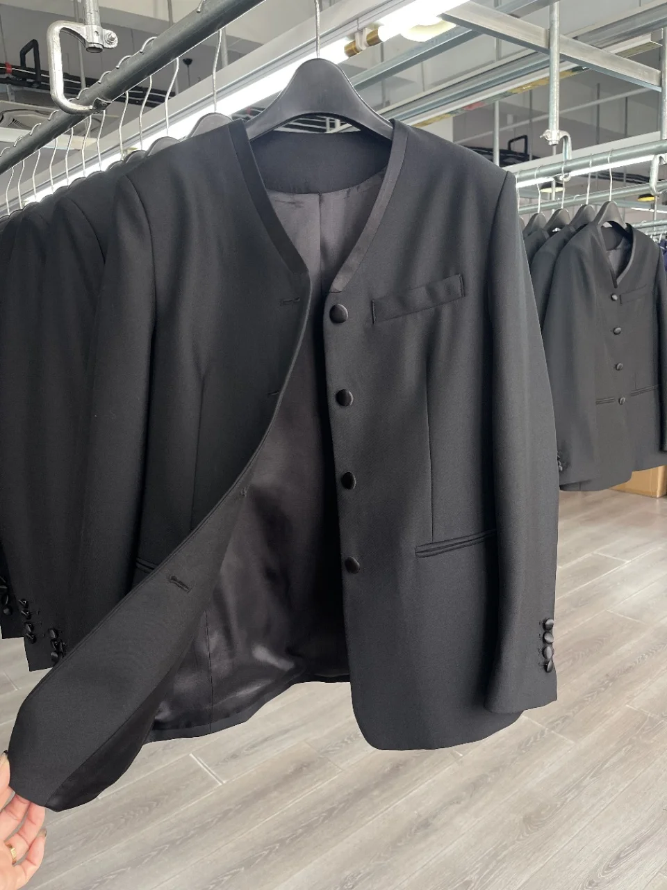 

2026 Spring New Arrival High-Quality Fashionable Women'S Suit With Mulberry Silk Collar And Wool Trim