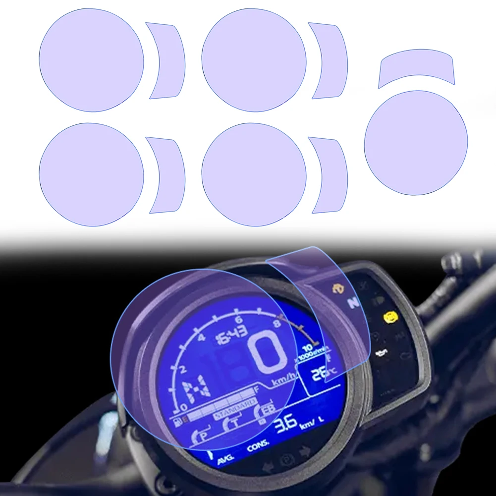 Motorcycle Dashboard Protector Scratch Protection Film Daily Use Daily Wear Protection Easy To Clean Glare Reduction