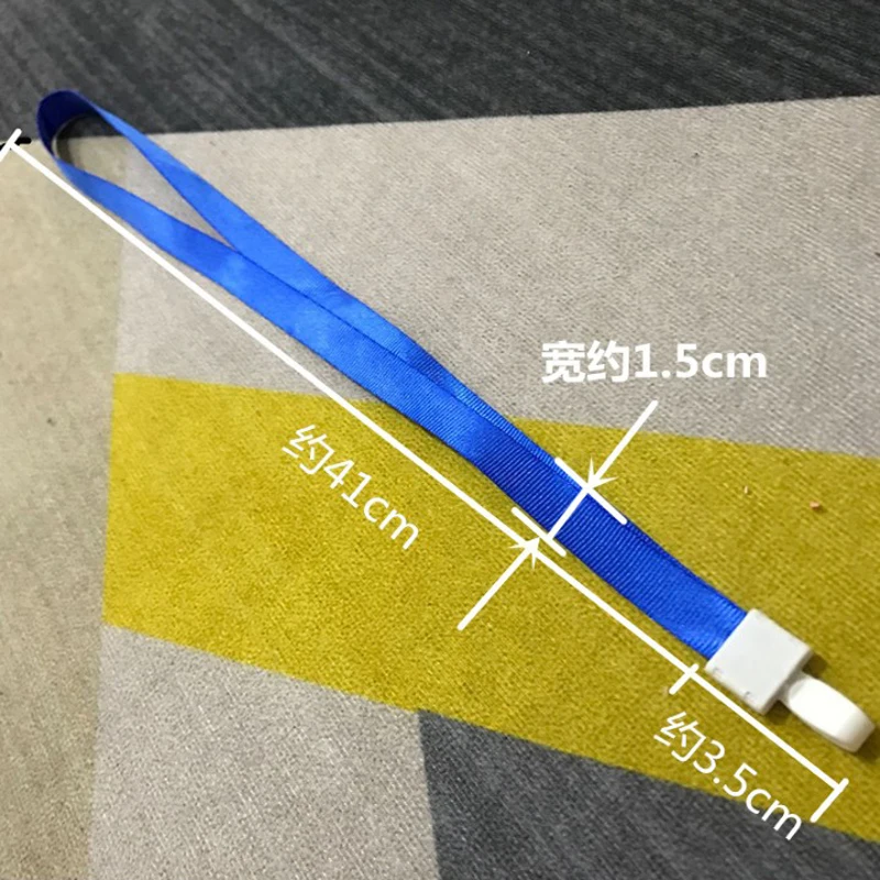 18pcs Mixed Color Lanyards ID Badge Holder Bus Pass Case Bank Credit Card Holder Strap Cardholder Work Brand Hanging Neck Ropes