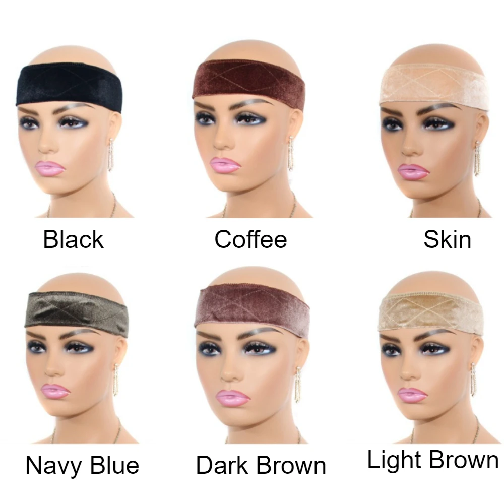 1PCS Adjustable Wig Grip Band for Lace Front Women Wigs No-slip Velvet Wig Grip Headbands for Women Keeping Wigs in Place Secure