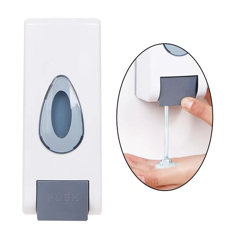 600ml Liquid Soap Dispenser Wall Mounted Press Type Manual Lotion Bottle No Punching Refillable Liquid Storage Container