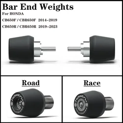 Motorcycle Handle Bar End Weight Grips Cap For Honda CB650F CBR650F 2014-2019 / CB650R CBR650R 2019-2023
