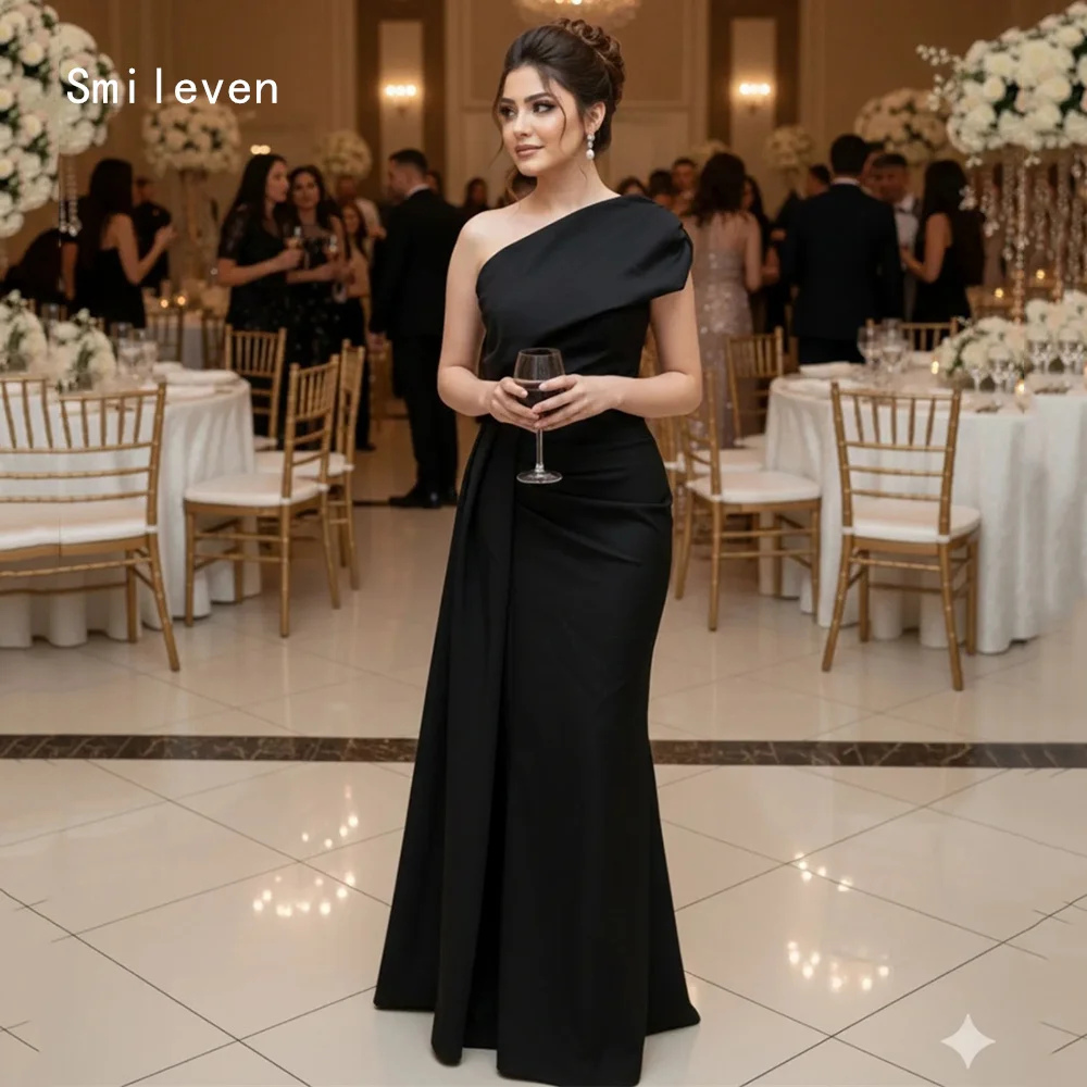 

Smileven Luxury Mermaid فساتين سهرة Prom Dress One Shoulder Party Slant Collar Occassion Dress Customized 2026