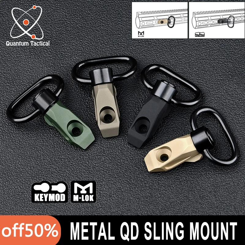 

Tactical QD Angled Slings Adapter Wadsn Metal Qd Sling Mount Fit M-LoK Keymod Quick Release Button Base Accessories