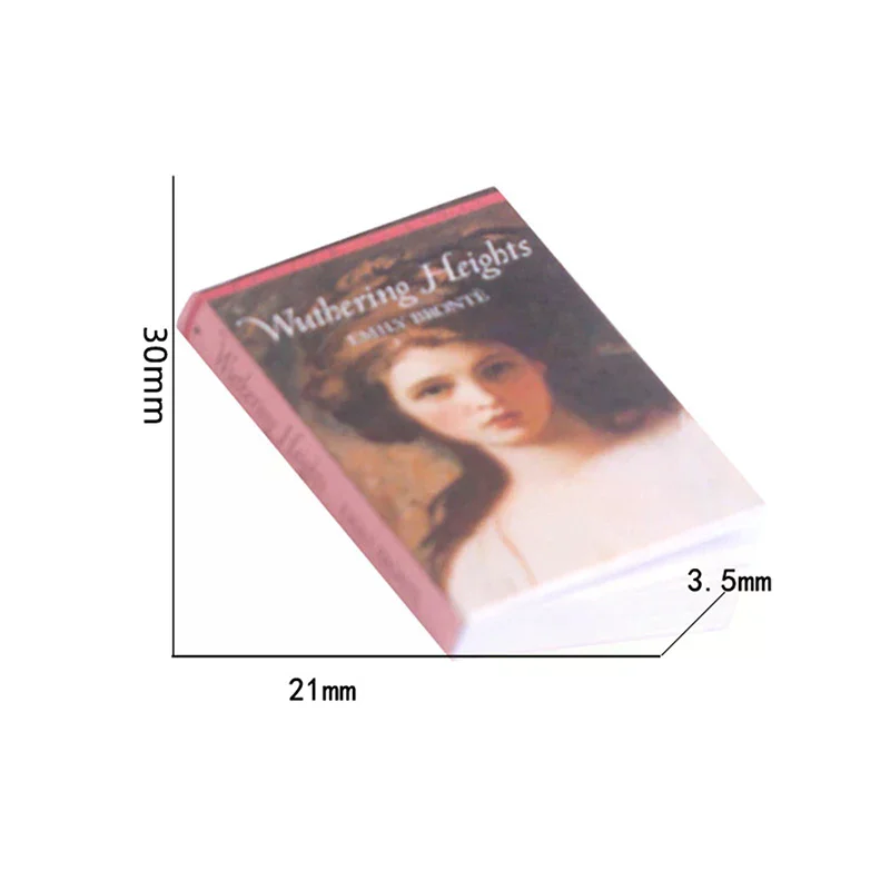 หนังสือจำลองตกแต่งบ้านตุ๊กตา 10 ชิ้น ขนาด 1/12 ของตกแต่งห้องอ่านหนังสือ ของเล่นเด็ก