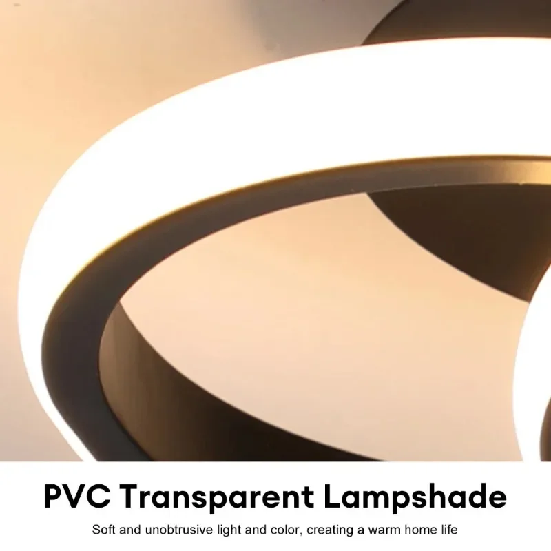 Modern Round LED Ceiling Lamps 110-220V Double Circle LED Ceiling Lights for Entrance Balcony for Bedroom Aisle Home Decro Lamp