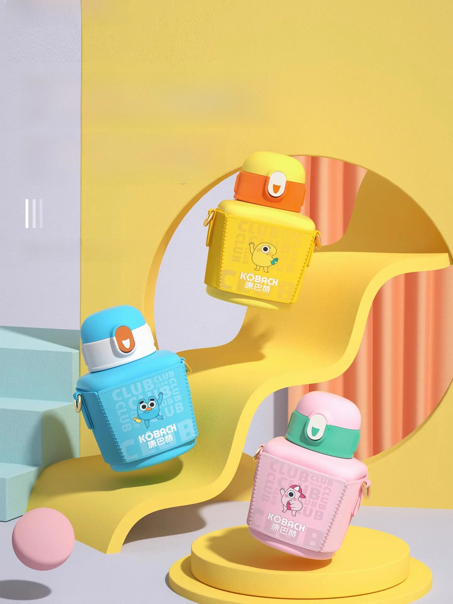 

Kangbache 36 Stainl Steel Insulated Water Bottle Large Capaci St Cup Portable for Students Children High Aesthetic V...