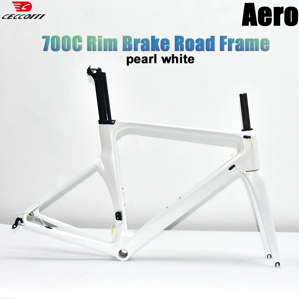 

CECCOTTI factory DiY color for RF06 model Aero Carbon Road Bike Frames V Brake Bicycle Frameset Factory price warranty 2 years