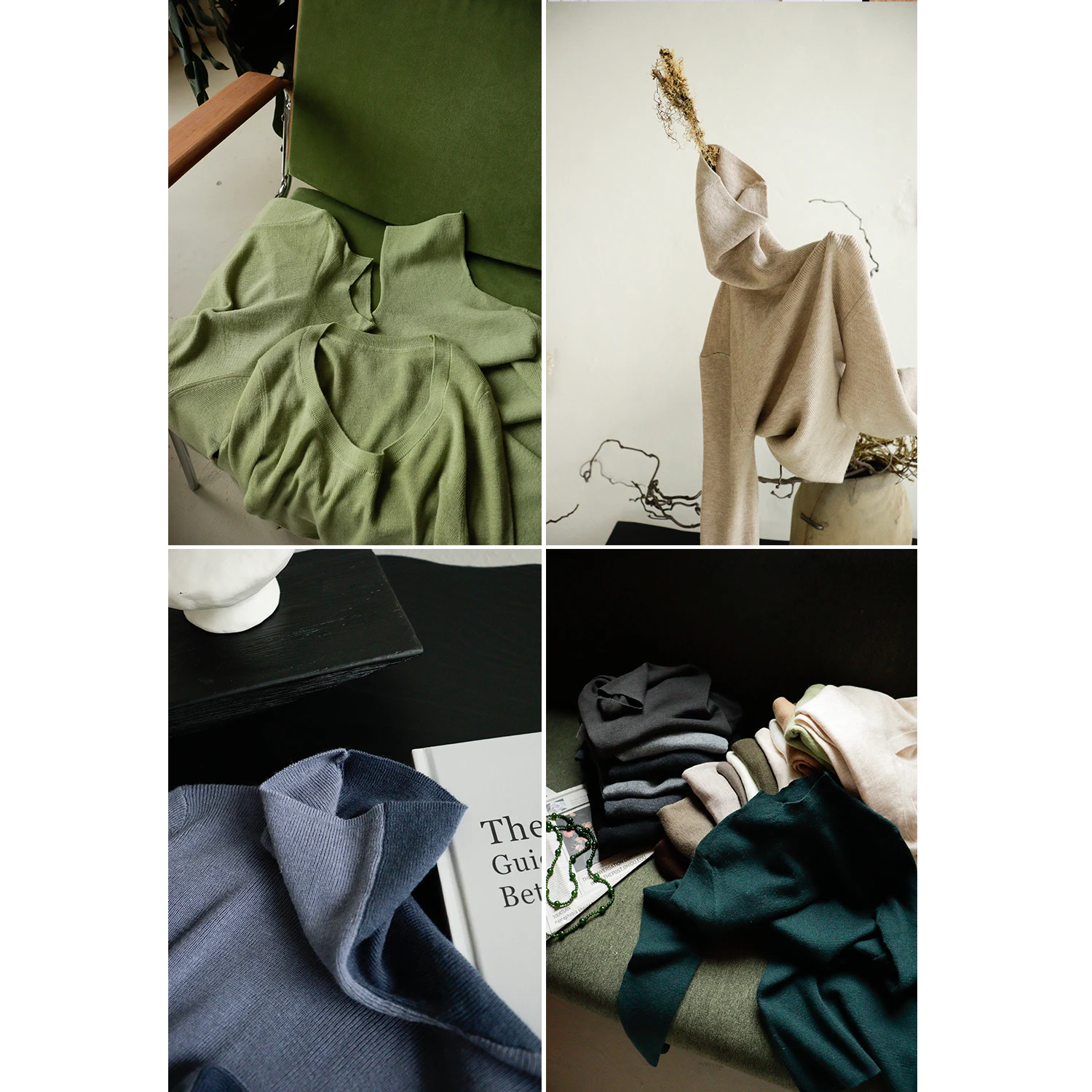 

Rosebanks Autumn Winter High Ne Thin Wool Base irt Commute Versatile Slim Fit Knitted Top Layering Inspiration Muse