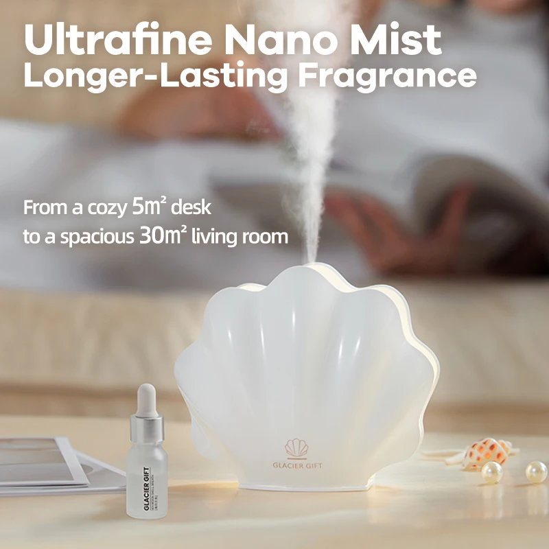 รีโมทคอนโทรล Essential Oil Diffuser, 7 สีเปลี่ยนไฟ LED USB Aromatherapy Humidifier, Quiet Ultrasonic Cool Mist Maker