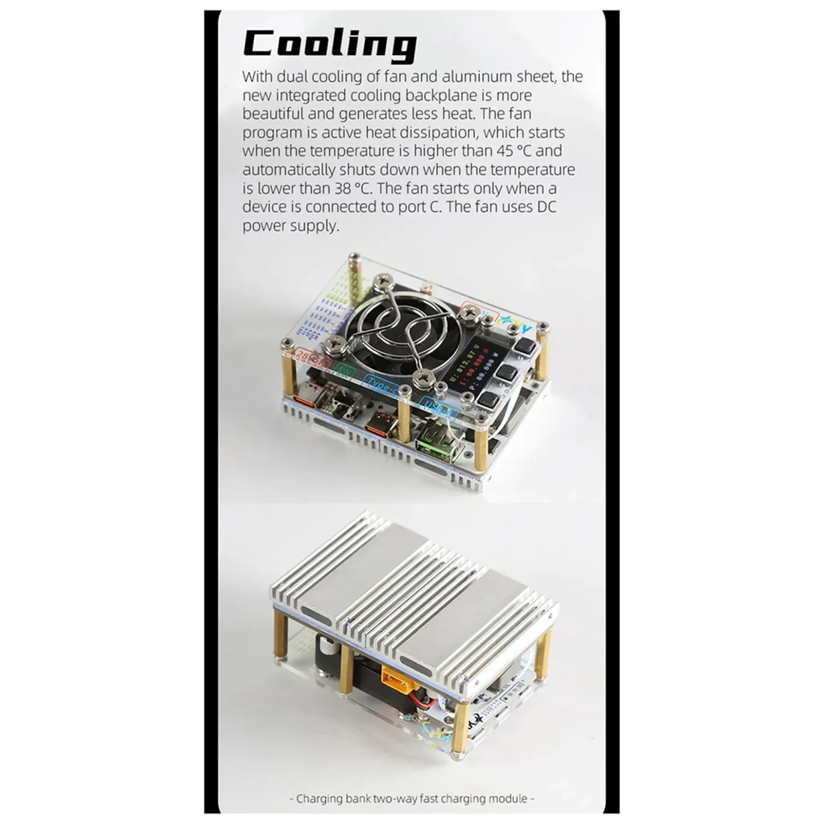 

Retails PD3.1 140W+140W/280W Fast Charging Module 0.96inch Li/Li-Iron 21700/18650 2S/3S/4S/5S/6S DIY Power Bank Motherboard XT30