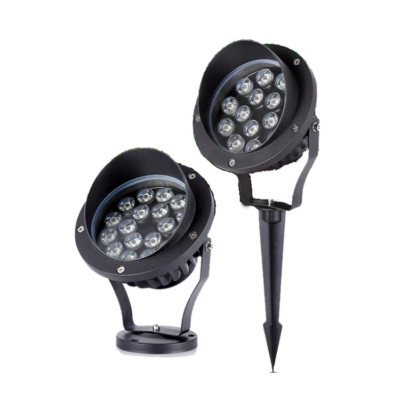 LED Outdoor Flood Light Patio Tree Lights Waterproof Landscape Light Lawn Ground Floodlight Colorful RGB AC220V 12W 18W 24W Lamp