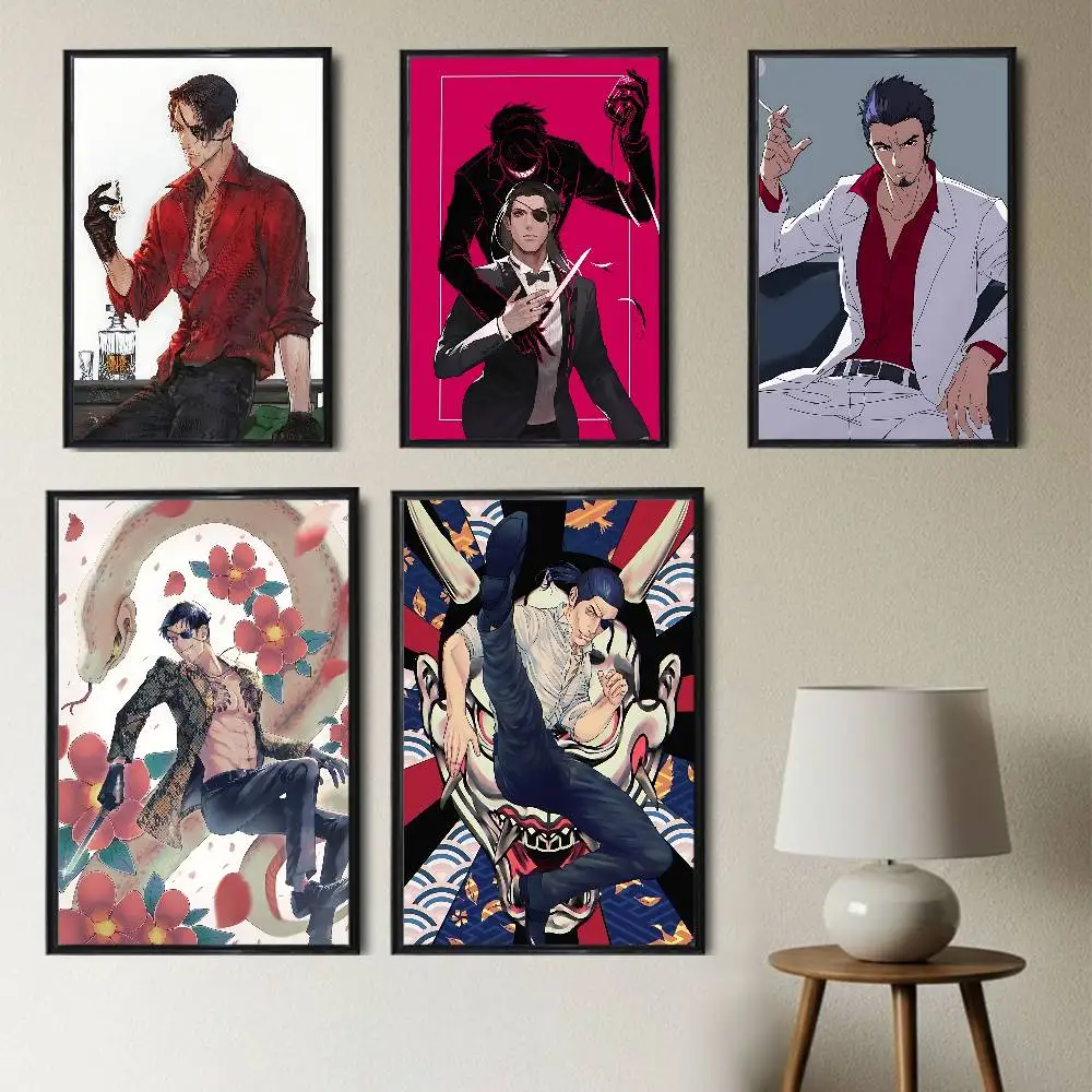 Goro Majima Kazuma Kiryu Yakuza Poster Poster Paper Print Home Living Room Bedroom Entrance Bar Cafe