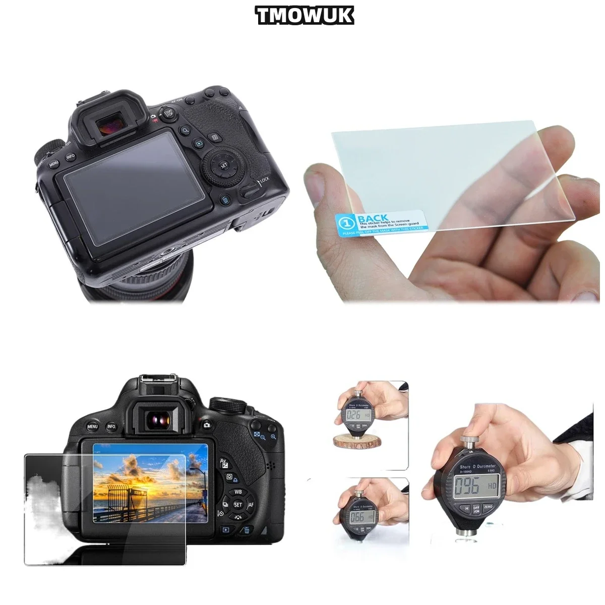 For Nikon D3500 3300 3400 3600 3100 3200 K50 Anti-Shatter Tempered Glass, 9H Hardness Anti-Fingerprint HD Protective Film