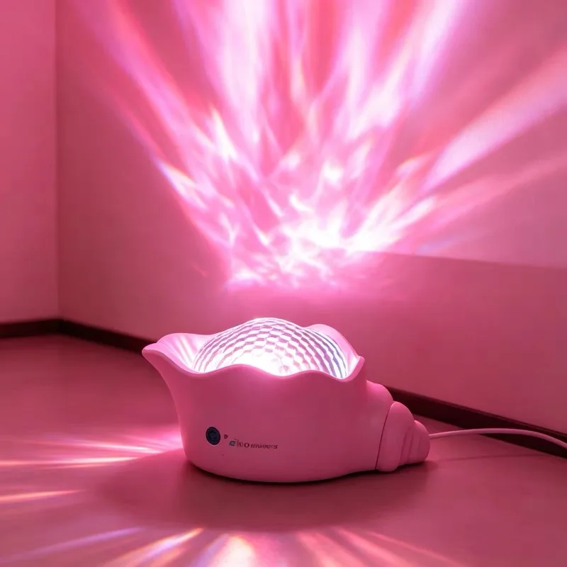 コンチ型usb充電式ギャラクシーネビュラledプロジェクターランプ、夢のような星空の雰囲気照明、寝室、フェスティバル、家の装飾、ギフトに