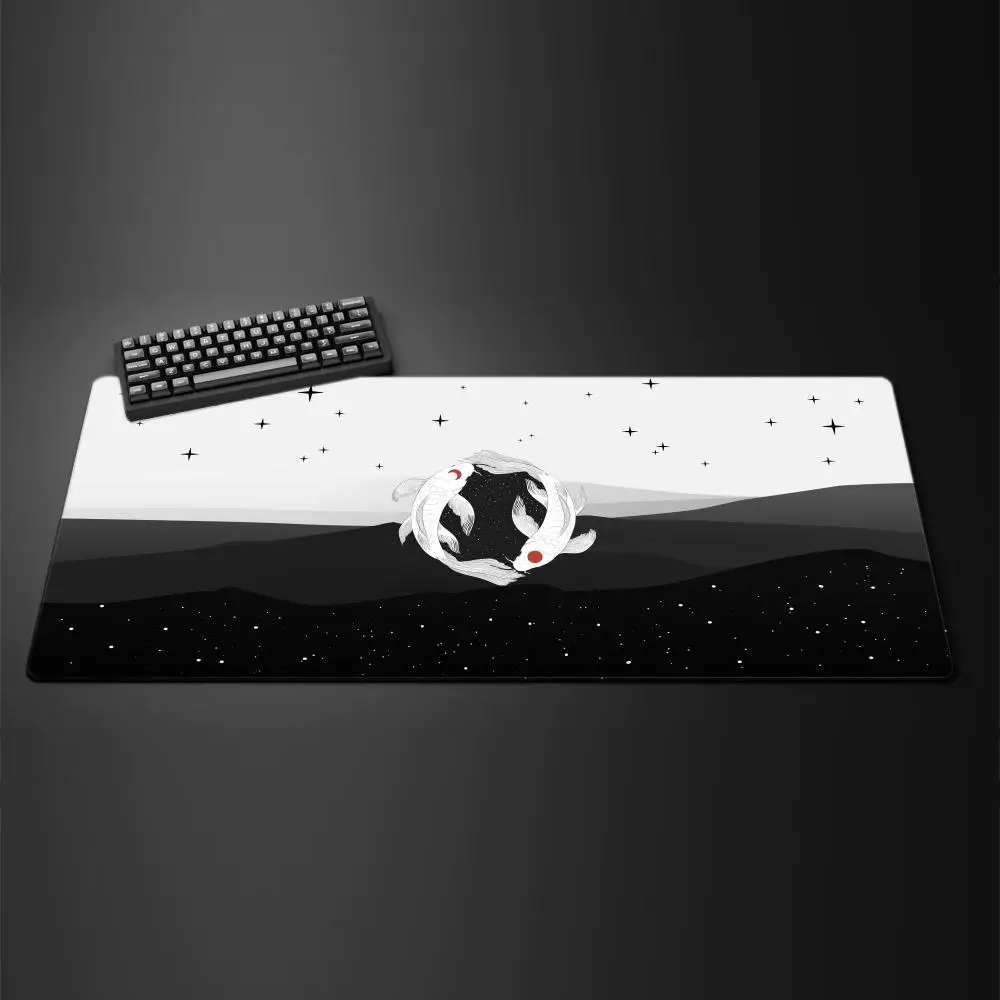 

Нейтральные игровые коврики для мыши Koi Taichi, настольные коврики для ПК, коврик для компьютерной мыши HD Company, большие геймерские резиновые коврики для мыши XXL, игровой коврик для мыши