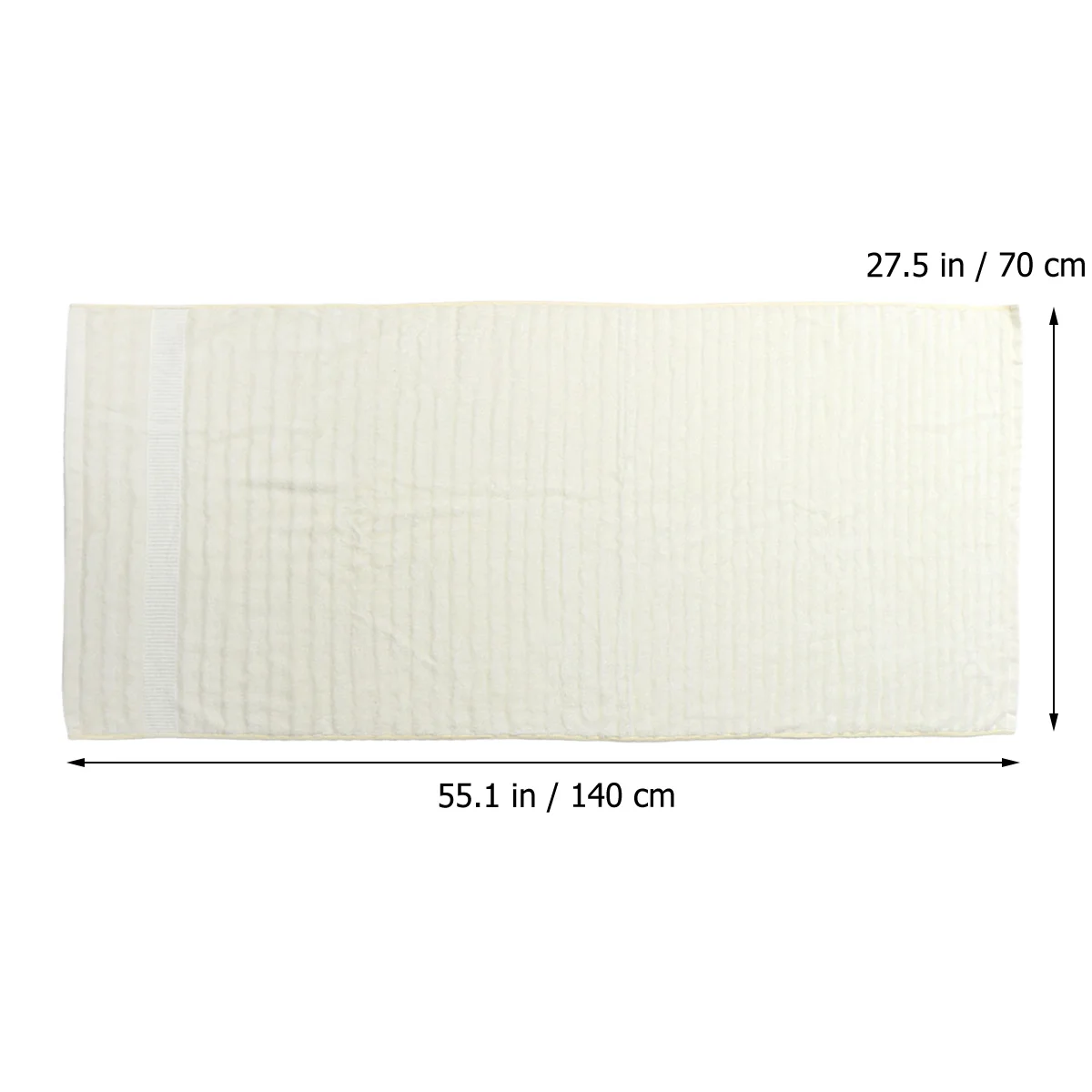 

Bamboo Fiber Cotton Bath Towels Large Solid Color Soft Green Water Absorbent Wave Pattern for Bathroom Spa Camping