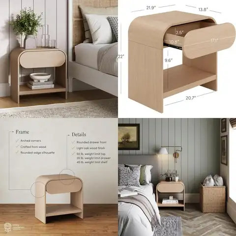 10 best sales बेडरूम के लिए साइड टेबल - №6