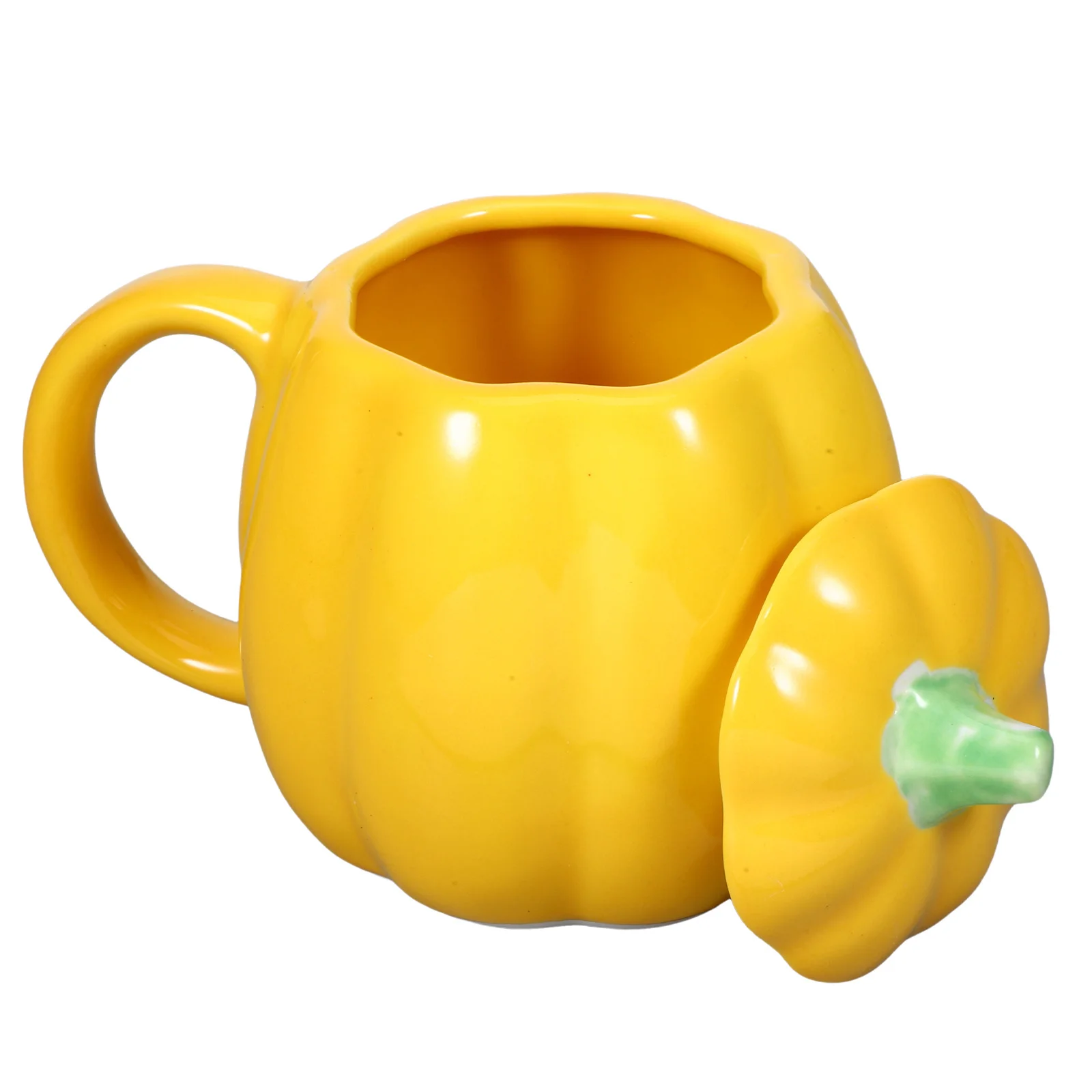 

Vintage Pumpkin Shape Ceramic Coffee Mug Smooth Edge Tea Milk Water Mug Coffee Mugs Decorative Water Cup